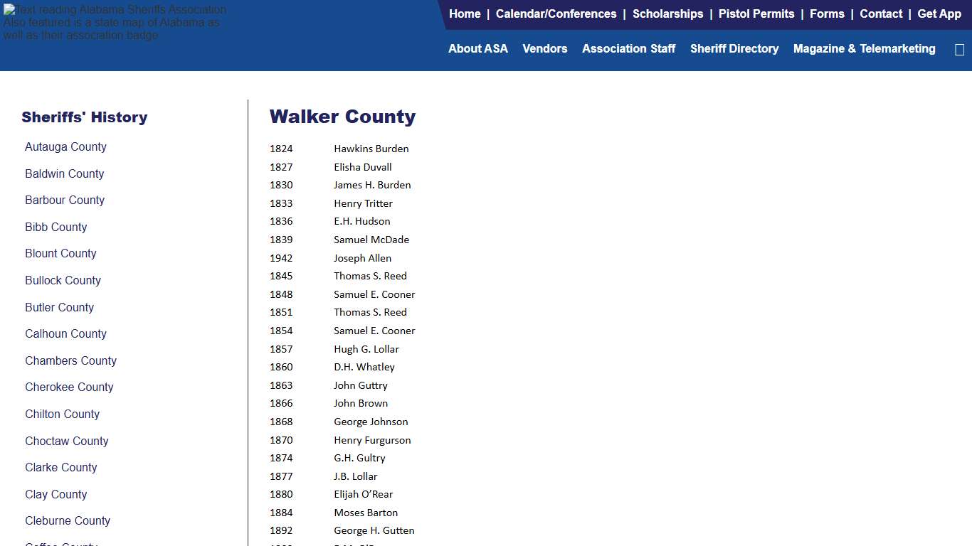 Walker County | Alabama Sheriffs Association - Alabama